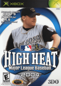 High Heat Baseball 2004 Xbox US box art